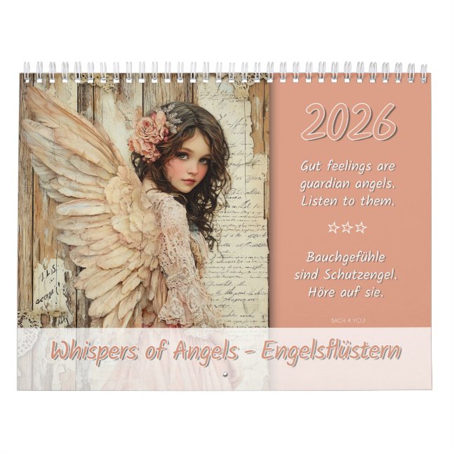 Calendário Sussuros de Angels - Engelsflüstern 2026 (Capa)