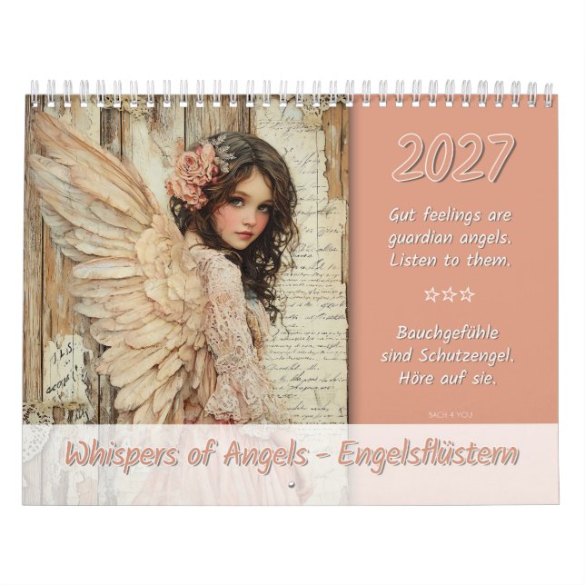 Calendário Sussurros de Anjos – Engelsflüstern 2027 (Capa)