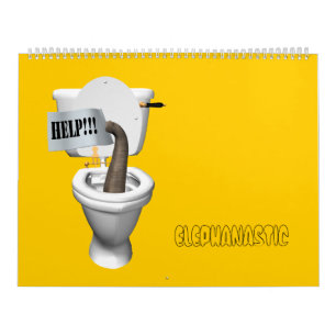 Calendário Sweet Funny Elephant Crossures 2023