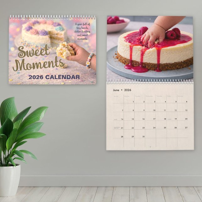 Calendário Sweet Moments 2026 Calendar, Cake Thief Tiny Hands (Sweet Moments 2026 Calendar, Cake Thief Tiny Hands Calendar)