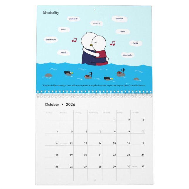 Calendário Tango é um sentimento (Tango es un sentimiento) (Out 2026)