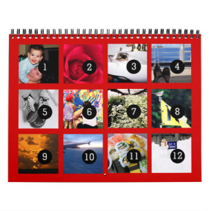 Calendário Tão Fácil Quanto 1 a 12 Crie Seu Próprio Calendári