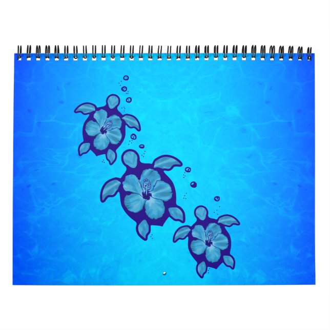 Calendário Tartarugas do Mar de Honu (Capa)