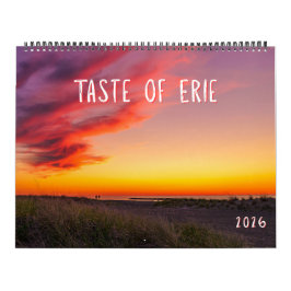 Calendário Taste of Erie 2026 Landscape Photography Calendar