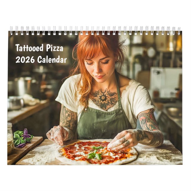 Calendário Tattooed Pizza – 2026 Calendar   (Capa)
