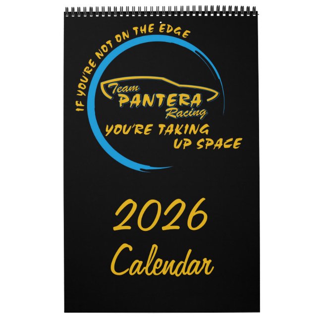 Calendário Team Pantera Racing - 2026 Calendar (Capa)