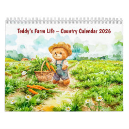 Calendário Teddy’s Farm Life – Country Calendar 2026