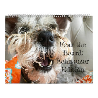 Calendário Tema a barba: Edição do Schnauzer