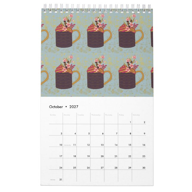 CALENDÁRIO TEMA DE CAFÉ (Out 2027)