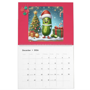 Calendário Tema de Personagem Pickle 2026 