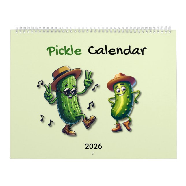 Calendário Tema do Personagem Pickle 2026  (Capa)