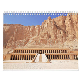 Calendário Templo de Hatshepsut no Egito Antigo Paisagem 2025