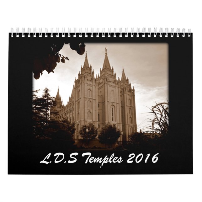 Calendário Templos 2016 de LDS (Capa)