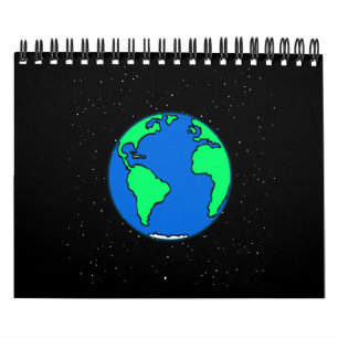 Calendário Terra e espaço