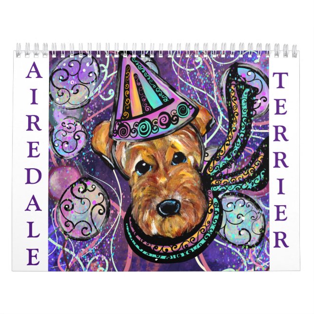 CALENDÁRIO TERRIER AIREDALE  (Capa)