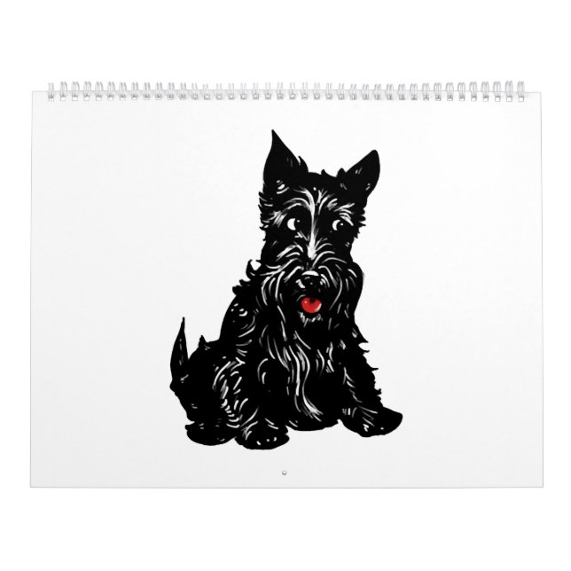 Calendário Terrier escocês (Capa)