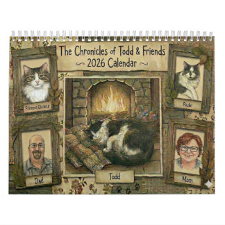 Calendário The Chronicles of Todd & Friends 2026 Calendar
