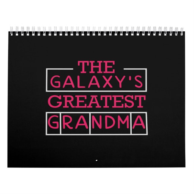 Calendário the galaxy's greatest grandma (Capa)
