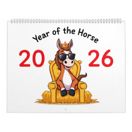 Calendário The Happy Horse – 2026 Calendar of Joy