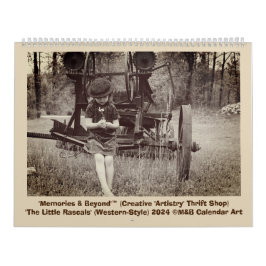 Calendário "The Little Rascals" ©M&B Trabalho de arte 2024 Ca