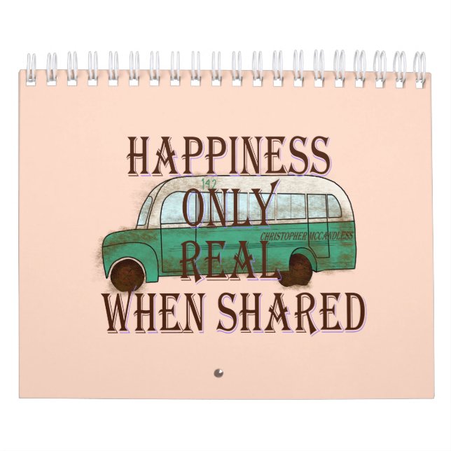Calendário The Magic Bus: Happiness Only Real When Shared -  (Capa)