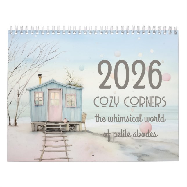 Calendário The Whimsical World of Petite Abodes Calendar (Capa)