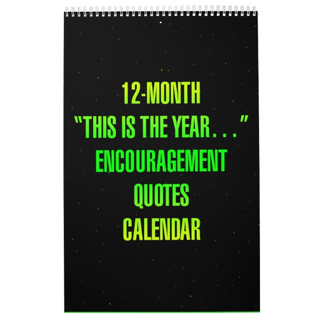 Calendário "This is the year..." Encouragement Quotes (Capa)