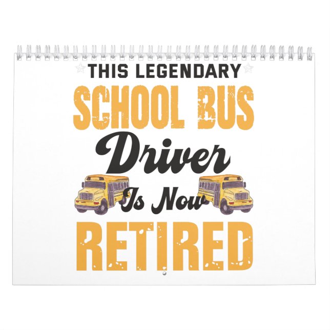 Calendário This legendary school bus driver is now retired (Capa)