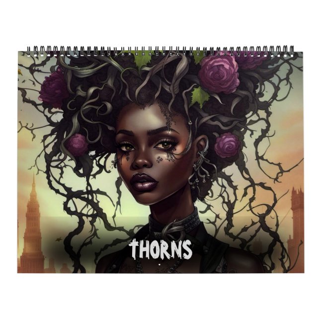 Calendário THORNS por Ivy e Bat Gothic Art (Capa)