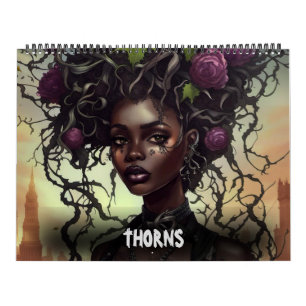 Calendário THORNS por Ivy e Bat Gothic Art
