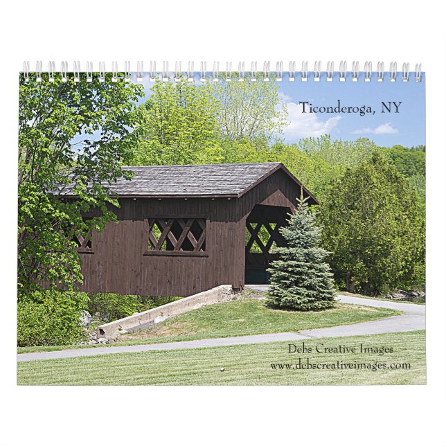 Calendário Ticonderoga, Nova York 2026 (Capa)