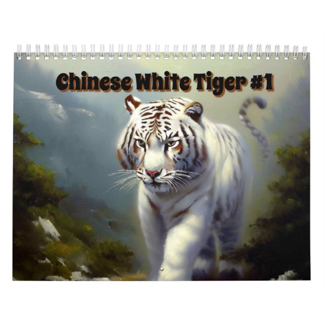 Calendário Tigre Branco Chinês #1 (Capa)