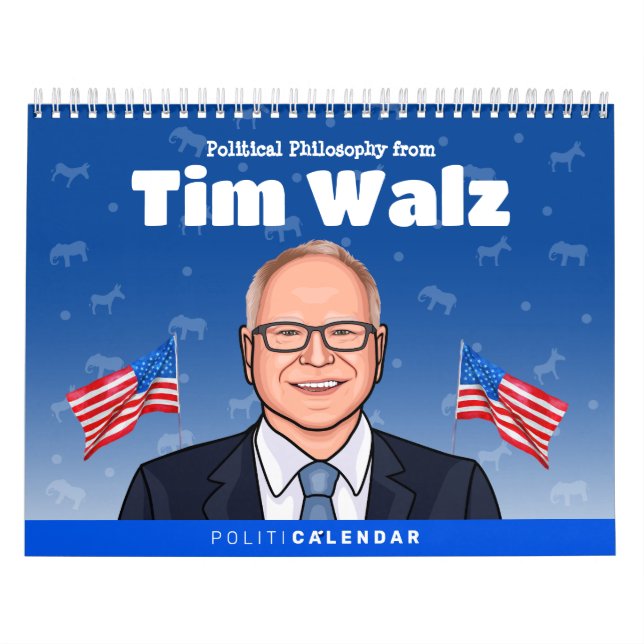 Calendário Tim Walz Calendar do Humor Político (Capa)