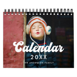 Calendário Tipografia retrô vintage foto 2027