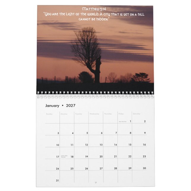 Calendário Toda SUA glória… 2010 (Jan 2027)