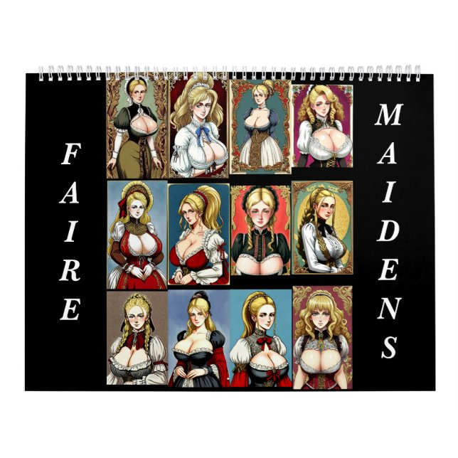 Calendário Todas as Faire Maidens (Capa)