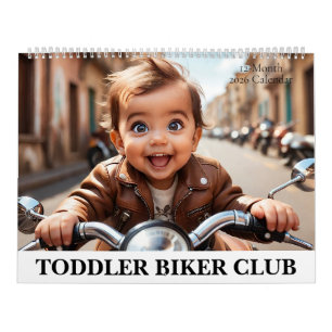 Calendário Toddler Biker Club Motorcycle Adventure 2026