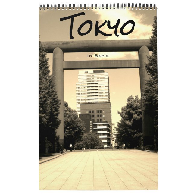 Calendário tokyo japan sepia 2025 (Capa)