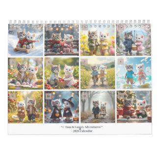 Calendário Tom & Luna’s Adventures™ – 2026 Cozy Seasons Calen