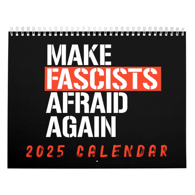 Calendário Tornar os fascistas com medo novamente do calendár (Capa)