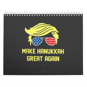 Calendário Torne o Excelente Chanucá novamente judeu trump