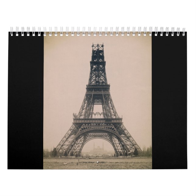 Calendário Torre Eiffel: Estado da Construção 1888 (Capa)