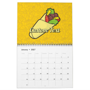Calendário Tortilla Sanduíche Wrap