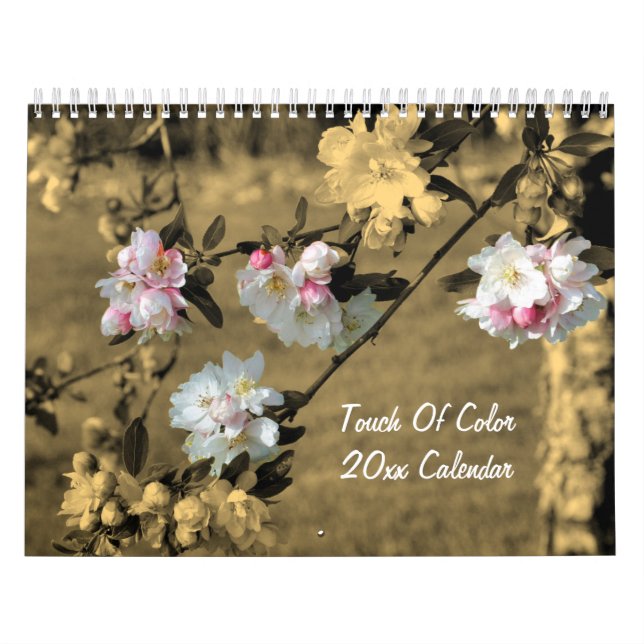 Calendário Touch Of Color Flowers And Nature (Capa)