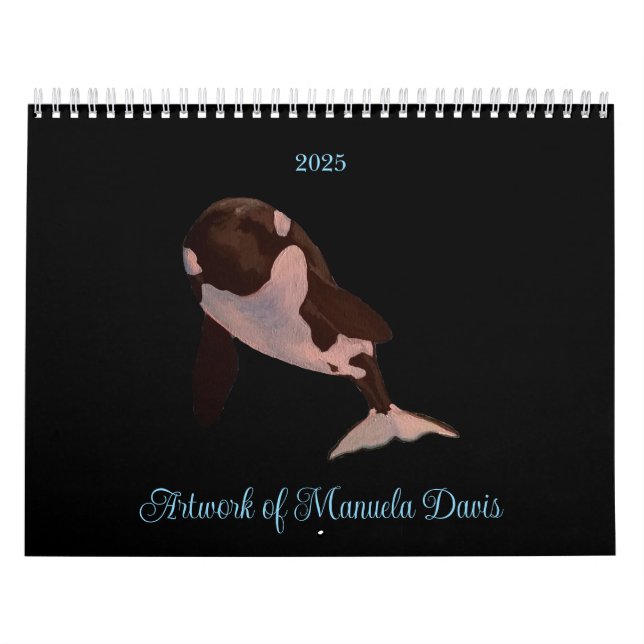 Calendário trabalho de arte de Manuela Davis, 2025 (Capa)