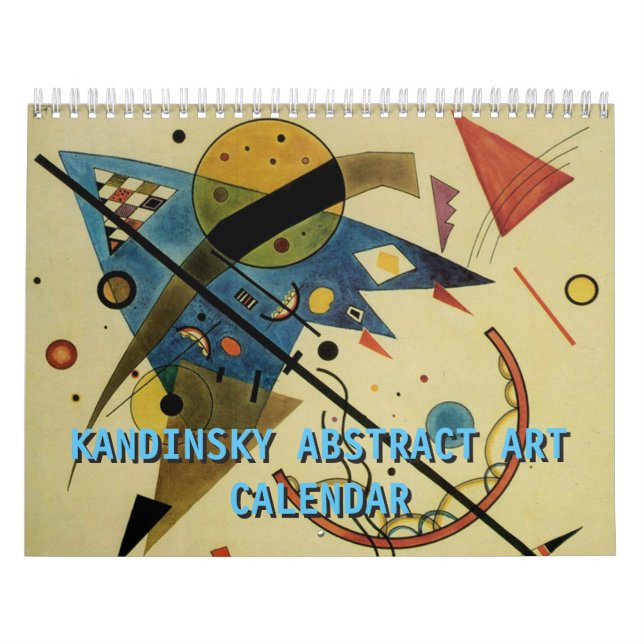 Calendário Trabalhos de arte de Abstrato Kandinsky (Capa)