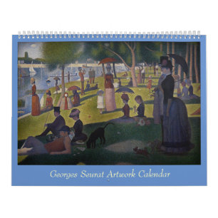 Calendário Trabalhos de arte de Georges Seurat