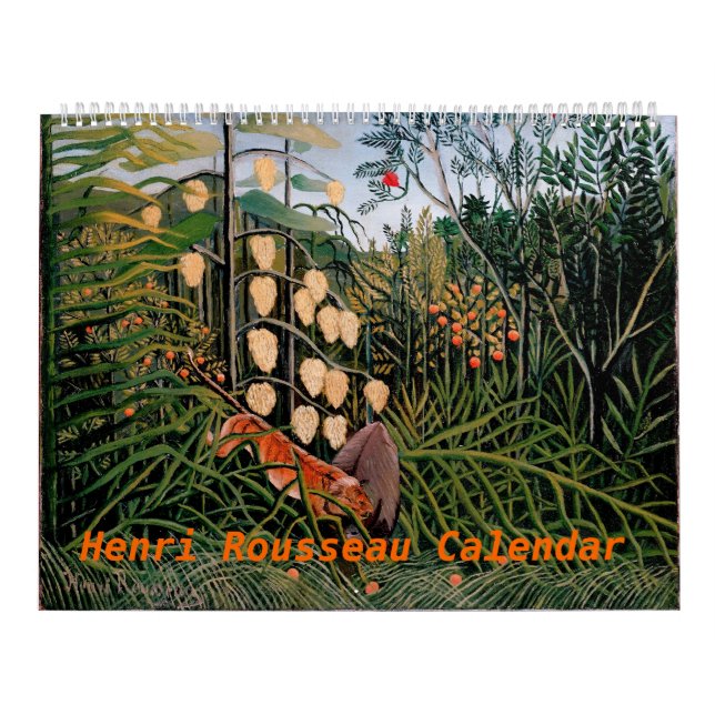 Calendário Trabalhos de arte de Henri Rousseau (Capa)