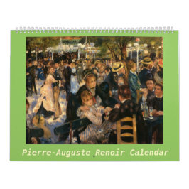 Calendário Trabalhos de arte de Pierre-Auguste Renoir