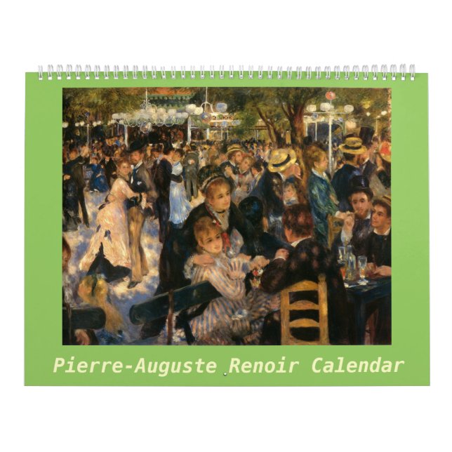 Calendário Trabalhos de arte de Pierre-Auguste Renoir (Capa)